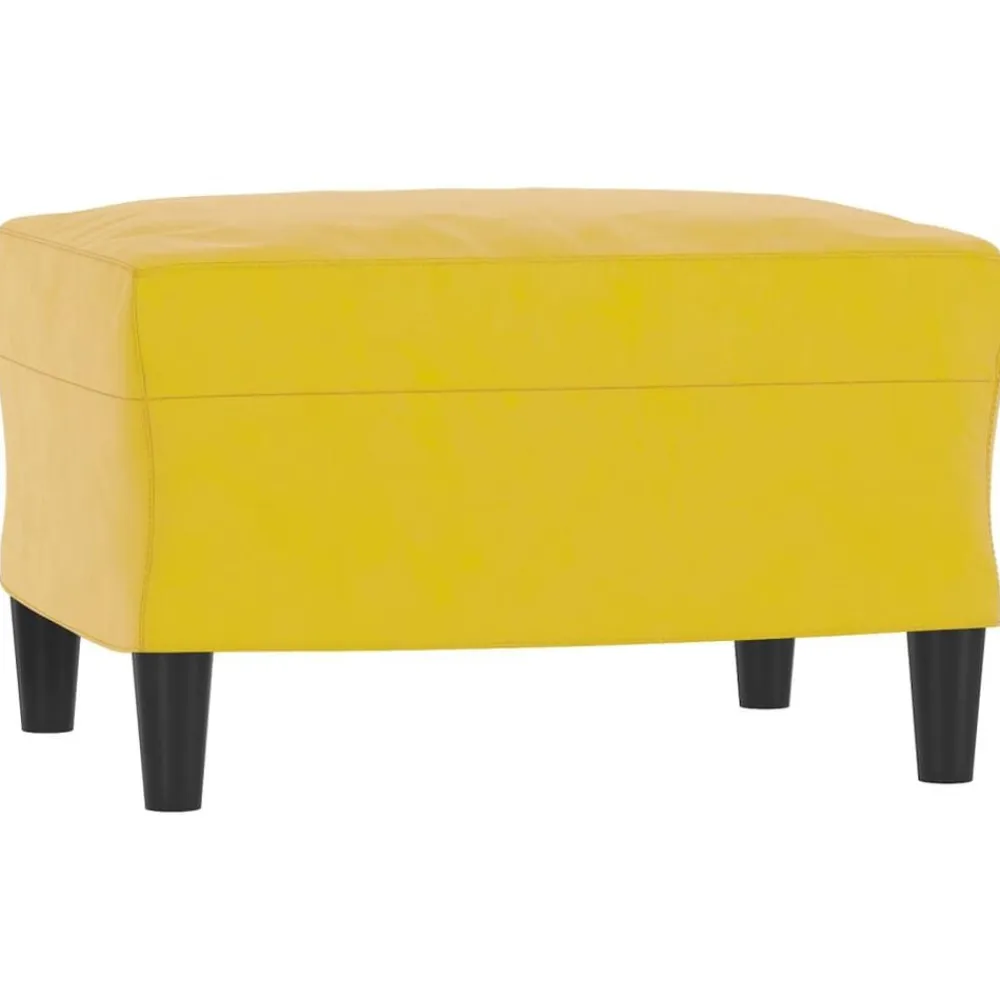 vidaXL Sofás-Sofá de 3 plazas con taburete terciopelo 180 cm