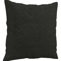 vidaXL Sofá de 2 plazas con cojines tela 120 cm Negro New