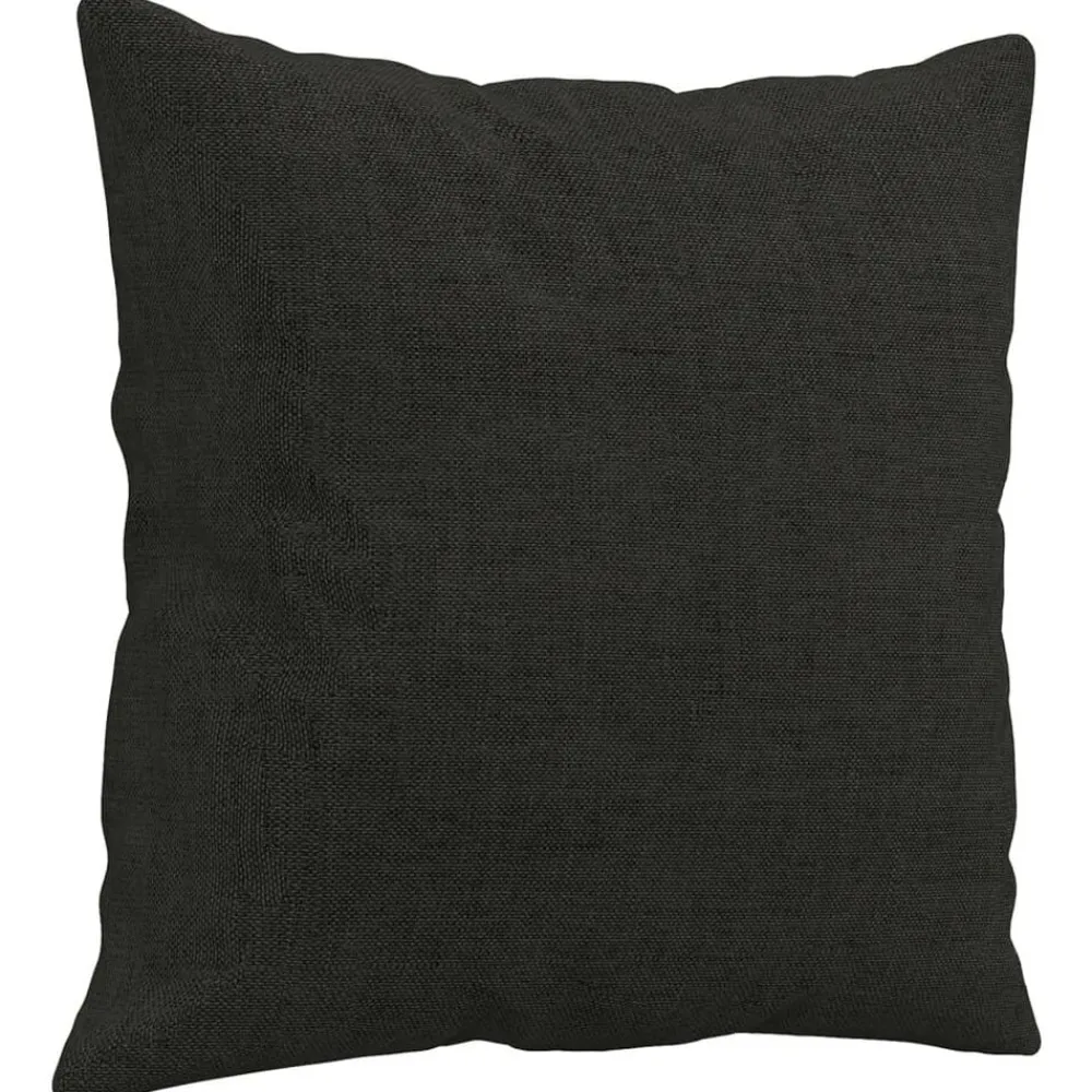 vidaXL Sofá de 2 plazas con cojines tela 120 cm Negro New