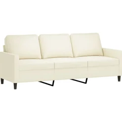 vidaXL Sofás-Sofá de 3 plazas con taburete de terciopelo 180 cm