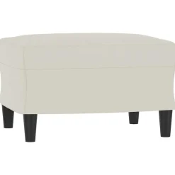 vidaXL Sofás-Sofá de 3 plazas con taburete de terciopelo 180 cm