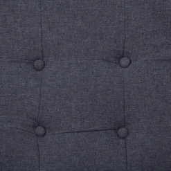 vidaXL Sofá de 2 plazas con reposabrazos acero y tela Gris oscuro Best