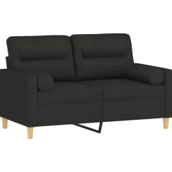 vidaXL Sofás-Sofá de 2 plazas con cojines tela 120 cm