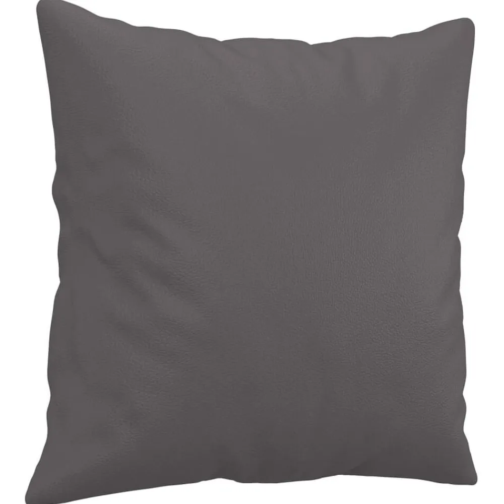 vidaXL Sofá de 2 plazas con cojines cuero sintético 120 cm Gris Best