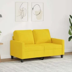 vidaXL Sofás-Sofá de 2 plazas de tela 120 cm