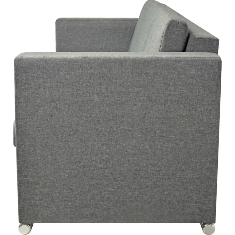 vidaXL Sofás-Sofá de 3 plazas de tela