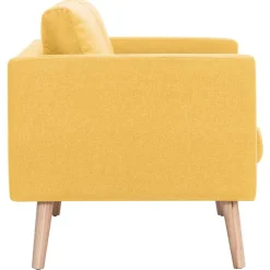 vidaXL Sofá de 2 plazas de tela Amarillo Online