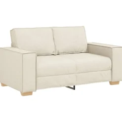 vidaXL Sofá de 2 plazas de lino, 160x78x84 cm Sale