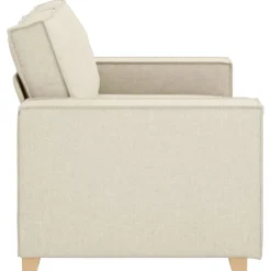 vidaXL Sofá de 2 plazas de lino, 160x78x84 cm Sale