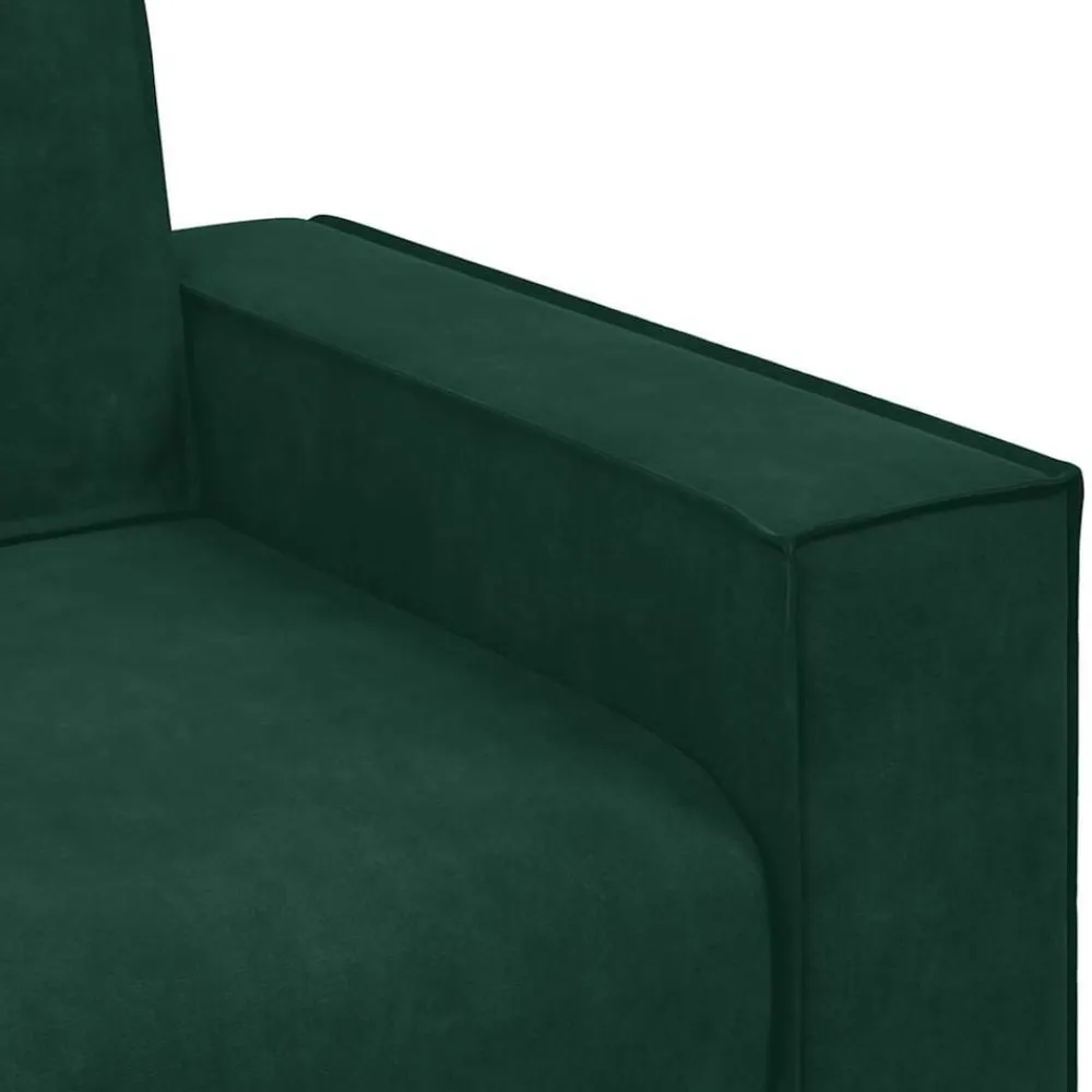 vidaXL Sofá de 2 plazas de terciopelo 160x78x84 cm Verde oscuro Hot