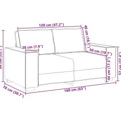 vidaXL Sofá de 2 plazas de terciopelo 160x78x84 cm Verde oscuro Hot