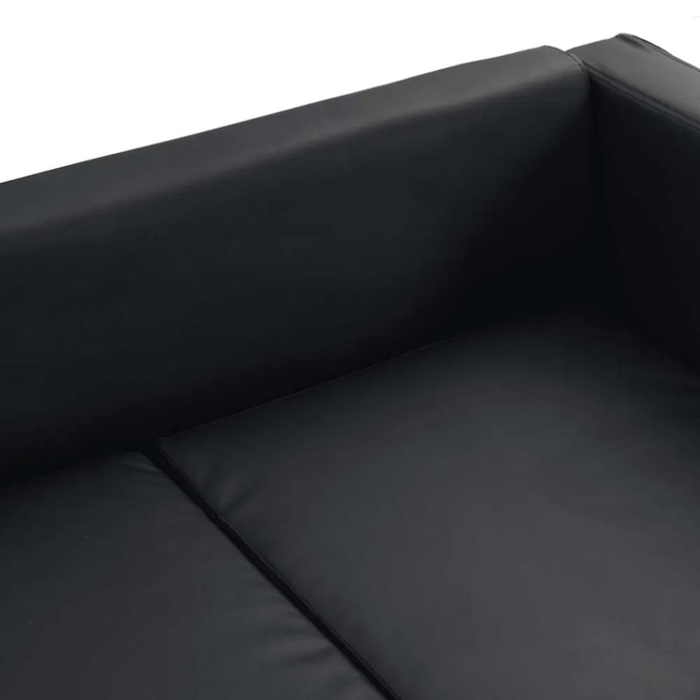 vidaXL Sofás-Sofá de 2 plazas de cuero artificial