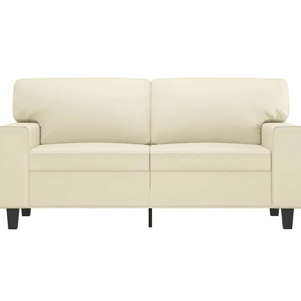 vidaXL Sofás-Sofá de 2 plazas de cuero sintético color 120 cm