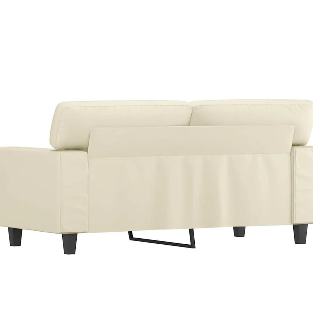 vidaXL Sofás-Sofá de 2 plazas de cuero sintético color 120 cm