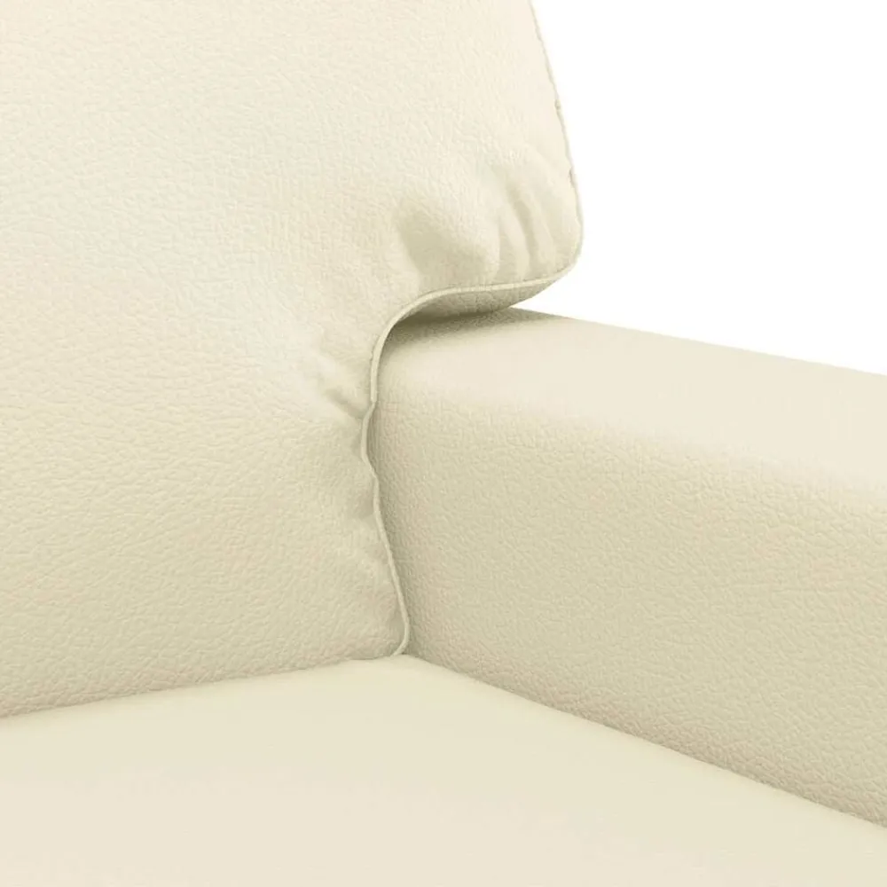 vidaXL Sofás-Sofá de 2 plazas de cuero sintético color 120 cm