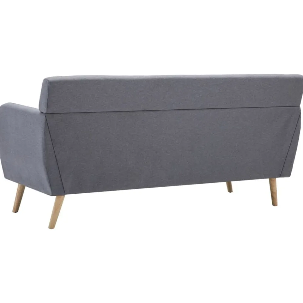 vidaXL Sofás-Sofá de 3 plazas tapizado de tela 172x70x82 cm