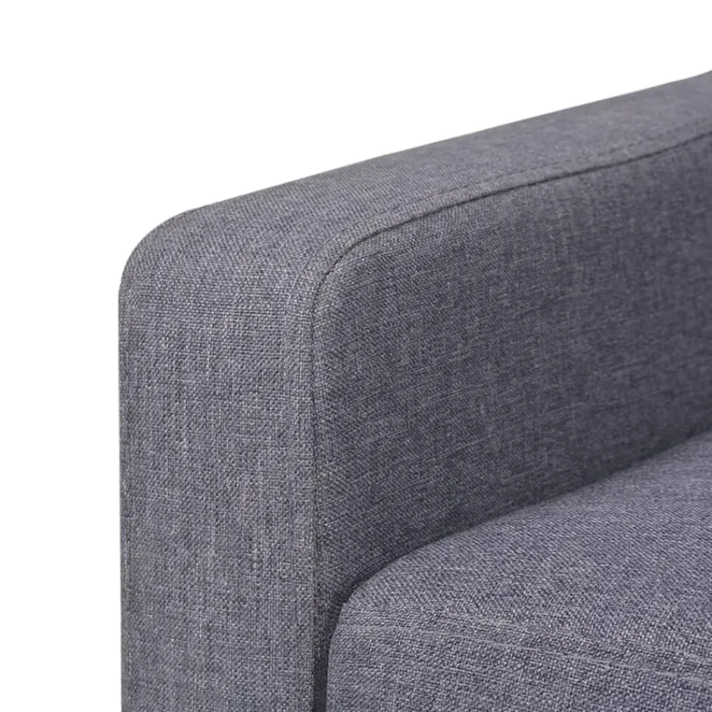 vidaXL Sofá de 3 plazas tela Gris New