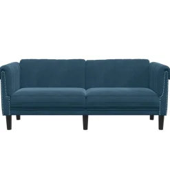 vidaXL Sofá de 2 plazas terciopelo Azul Best