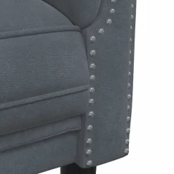 vidaXL Sofá de 3 plazas terciopelo Gris oscuro Online