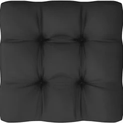 vidaXL Muebles De Jardín-Sofá de esquina de jardín cojines gris antracita madera pino