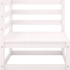 vidaXL Muebles De Jardín-Sofá de esquina de jardín cojines gris antracita madera pino