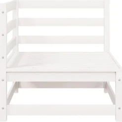 vidaXL Muebles De Jardín-Sofá de esquina de jardín cojines gris antracita madera pino