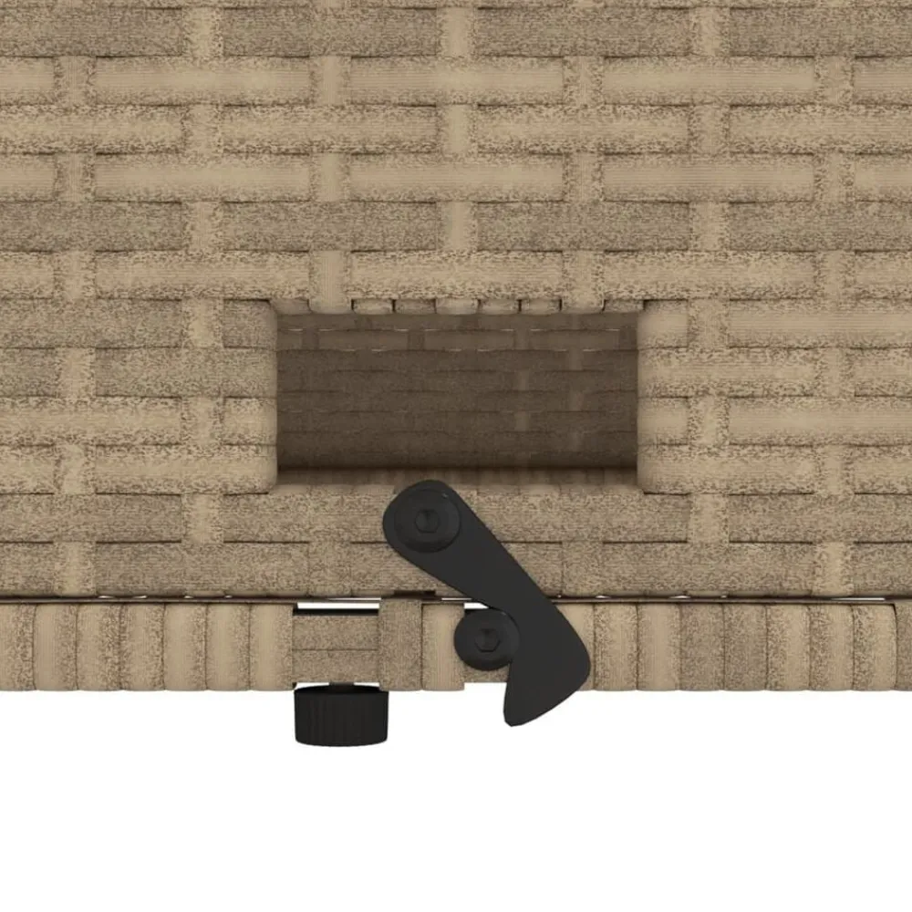 vidaXL Sofá de jardín con cojines de 2 plazas ratán sintético beige beige y crema Outlet