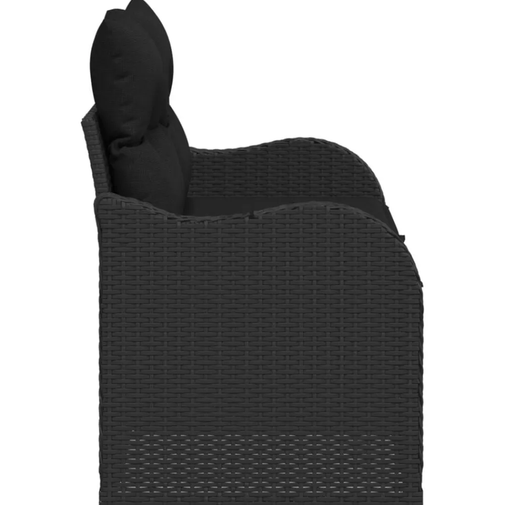 vidaXL Muebles De Jardín-Sofá de jardín con cojín 121 x 62 x 69 cm ratán sintético