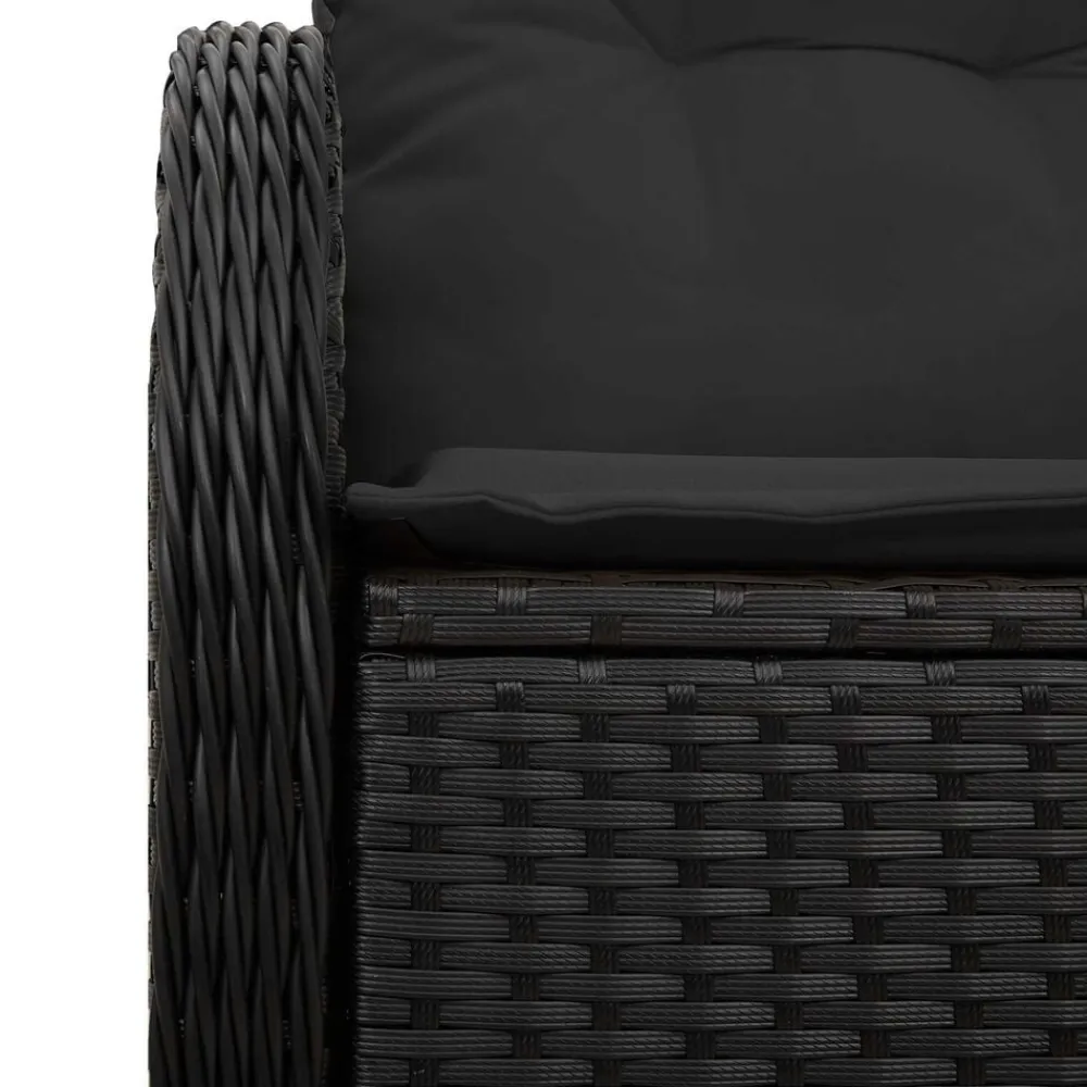 vidaXL Muebles De Jardín-Sofá de jardín con cojín 121 x 62 x 69 cm ratán sintético