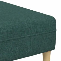 vidaXL Sofás-Sofá de sala 3 pcs Verde oscuro Poliéster