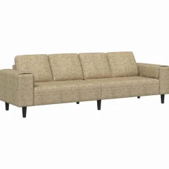 vidaXL Sofá de sala 250 x 77 x 76 cm Gris claro Clearance