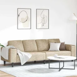 vidaXL Sofá de sala 250 x 77 x 76 cm Gris claro Clearance
