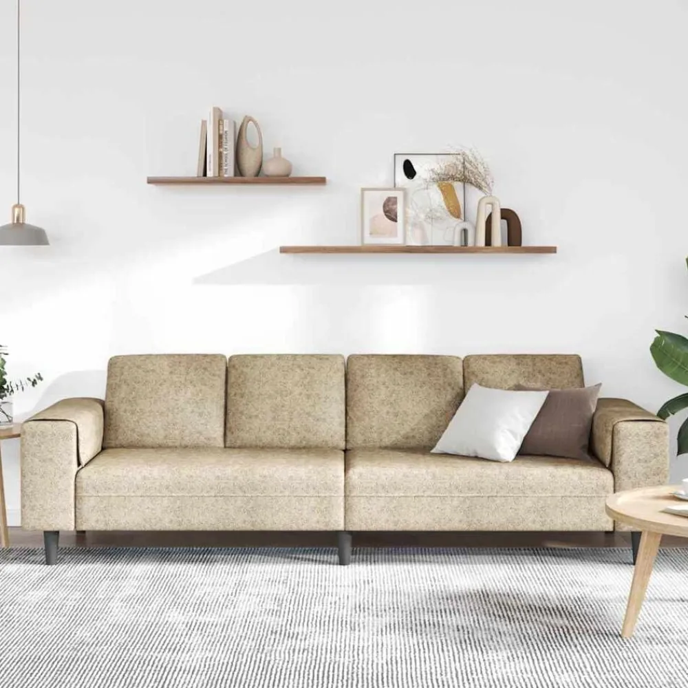 vidaXL Sofá de sala 250 x 77 x 76 cm Gris claro Clearance