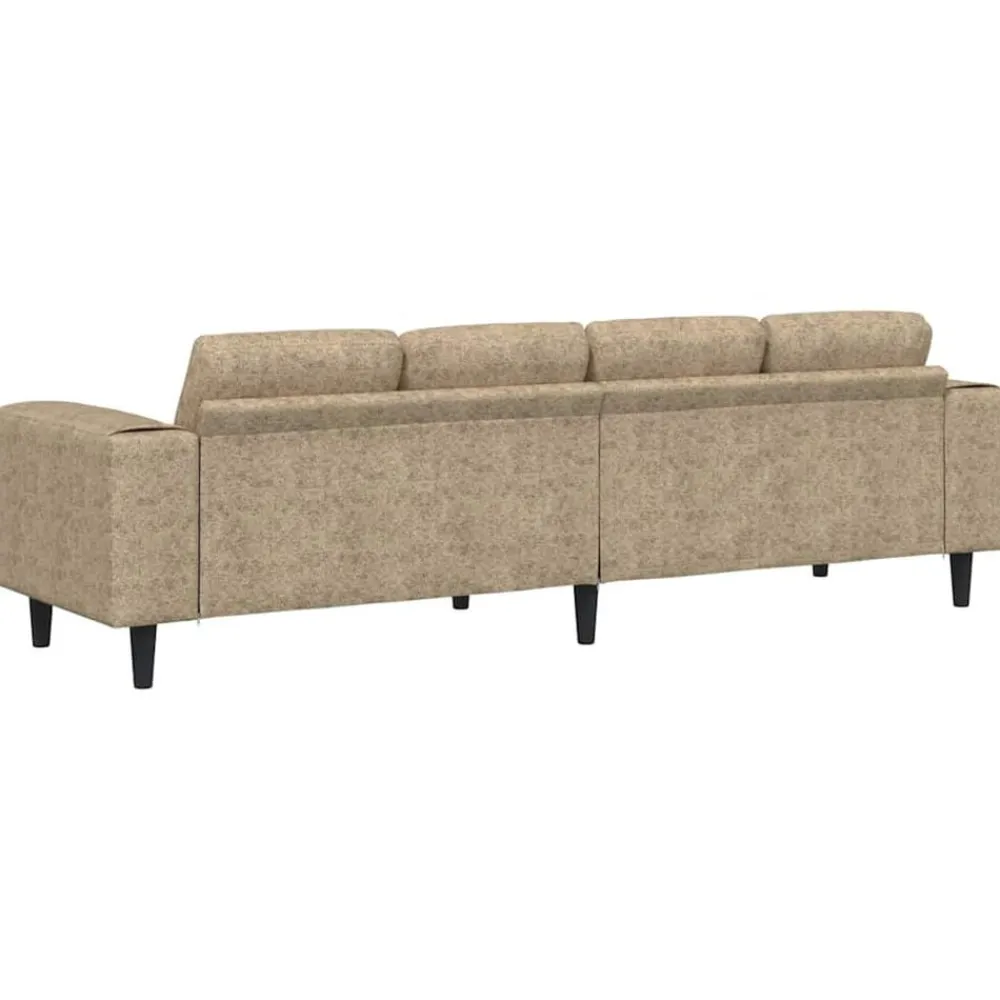 vidaXL Sofá de sala 250 x 77 x 76 cm Gris claro Clearance