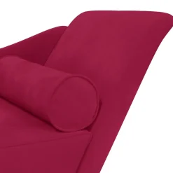vidaXL Sofá diván con cojines terciopelo rojo tinto Rojo vino tinto Best