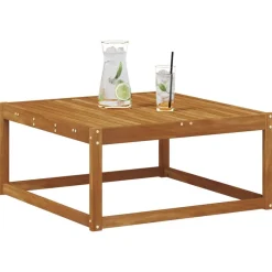vidaXL Muebles De Jardín-Sofá esquinero de exterior Madera de Acacia Sólida Natural