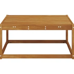 vidaXL Muebles De Jardín-Sofá esquinero de exterior Madera de Acacia Sólida Natural