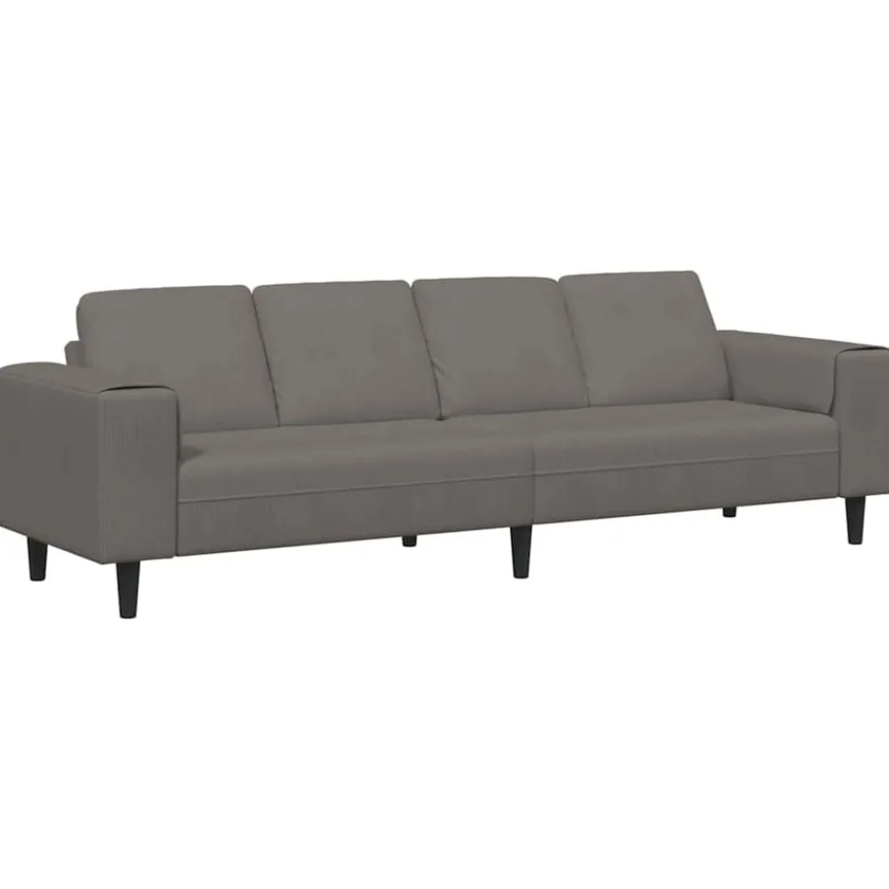 vidaXL Sofás-Sofá 250 x 77 x 76 cm Tela de Pana