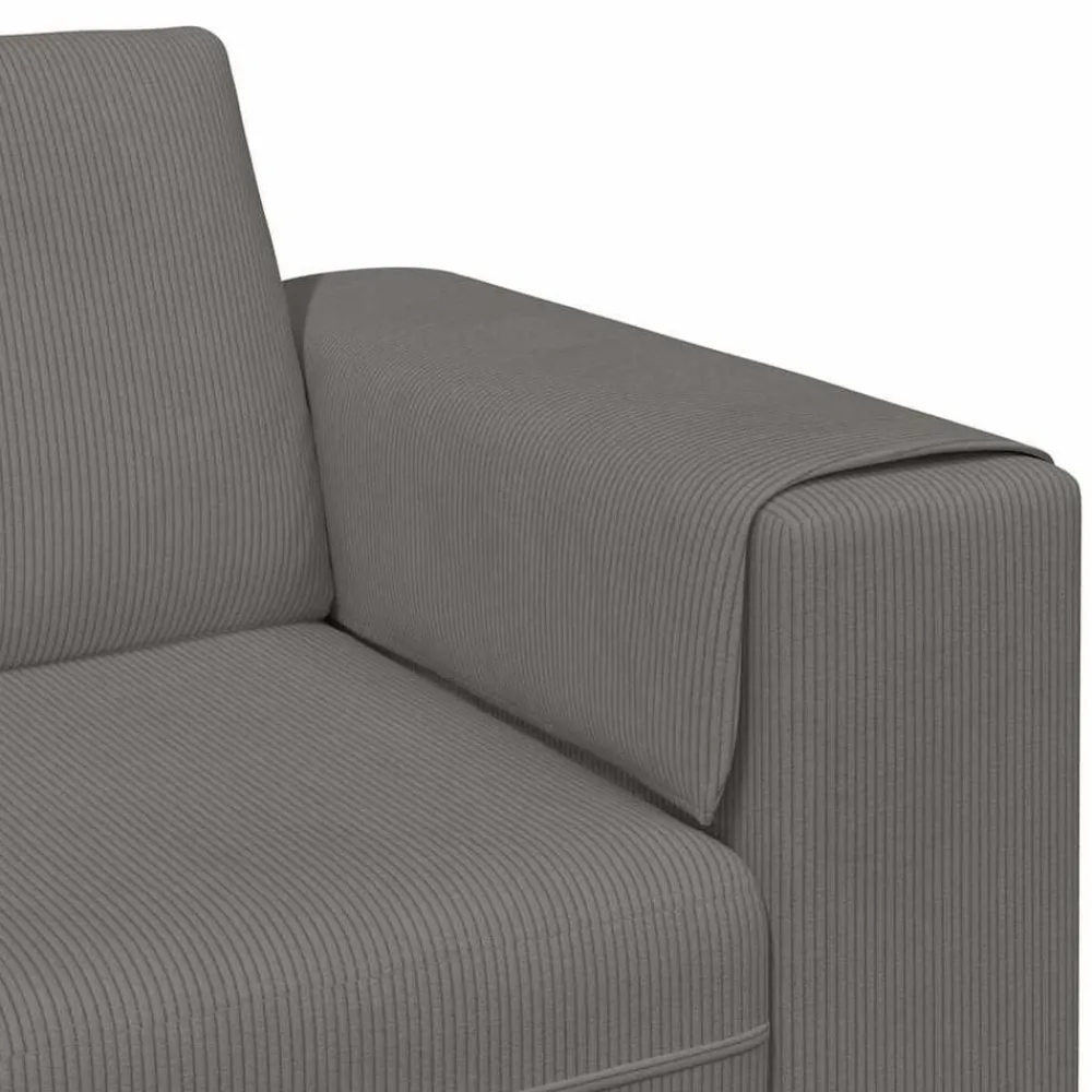 vidaXL Sofás-Sofá 250 x 77 x 76 cm Tela de Pana