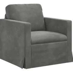 vidaXL Sofá 78 x 78 x 80 cm Terciopelo Gris oscuro Best
