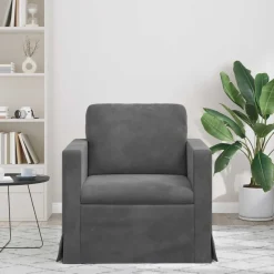 vidaXL Sofá 78 x 78 x 80 cm Terciopelo Gris oscuro Best