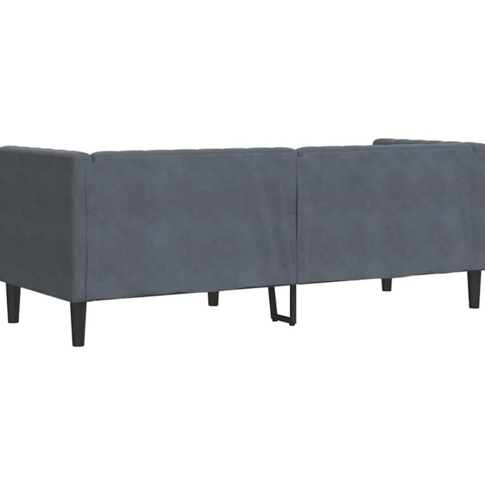 vidaXL Sofá 194 x 74,5 x 70,5 cm Terciopelo Gris oscuro Hot