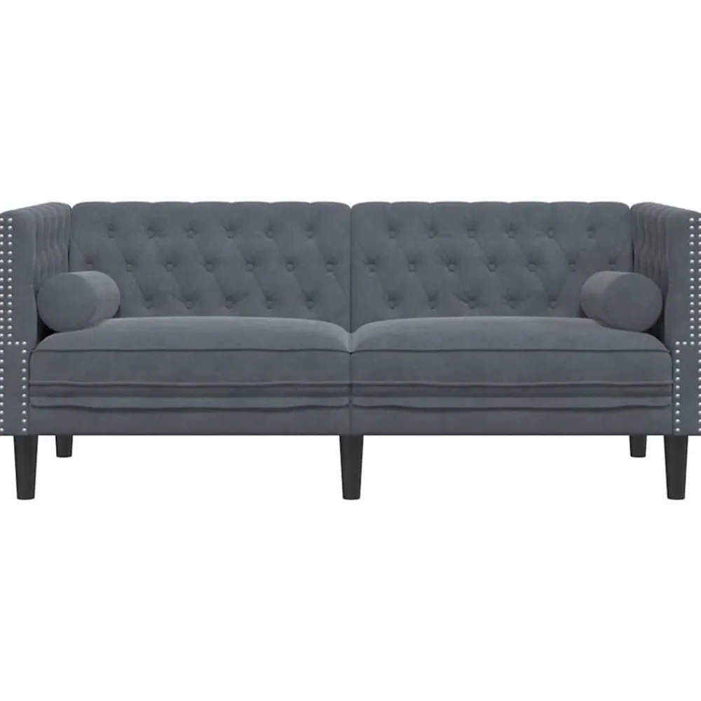 vidaXL Sofá 174 x 74,5 x 70,5 cm Terciopelo Gris oscuro Online