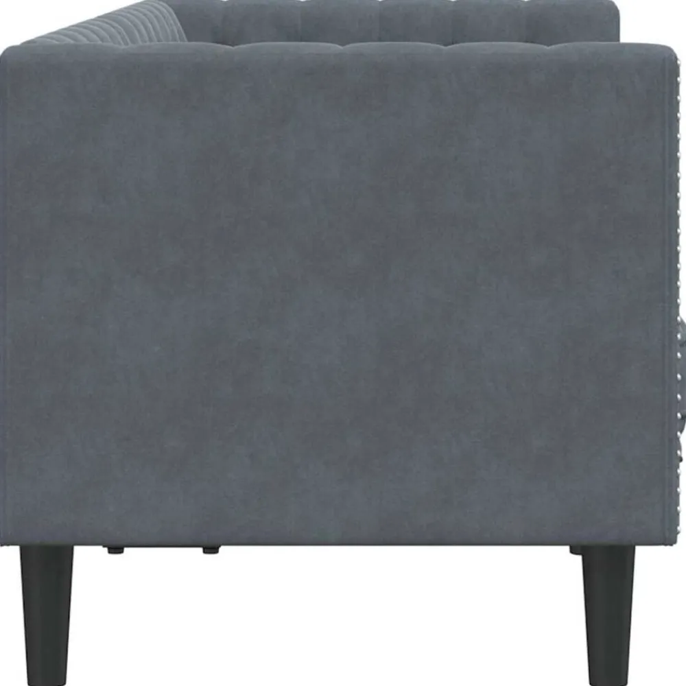 vidaXL Sofá 174 x 74,5 x 70,5 cm Terciopelo Gris oscuro Online
