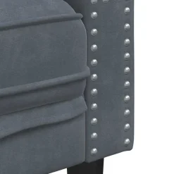 vidaXL Sofá 174 x 74,5 x 70,5 cm Terciopelo Gris oscuro Online