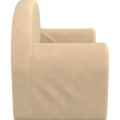 Niños vidaXL Mobiliario Para Bebés Y Niños Pequeños-Sofá infantil de 2 plazas de felpa suave color