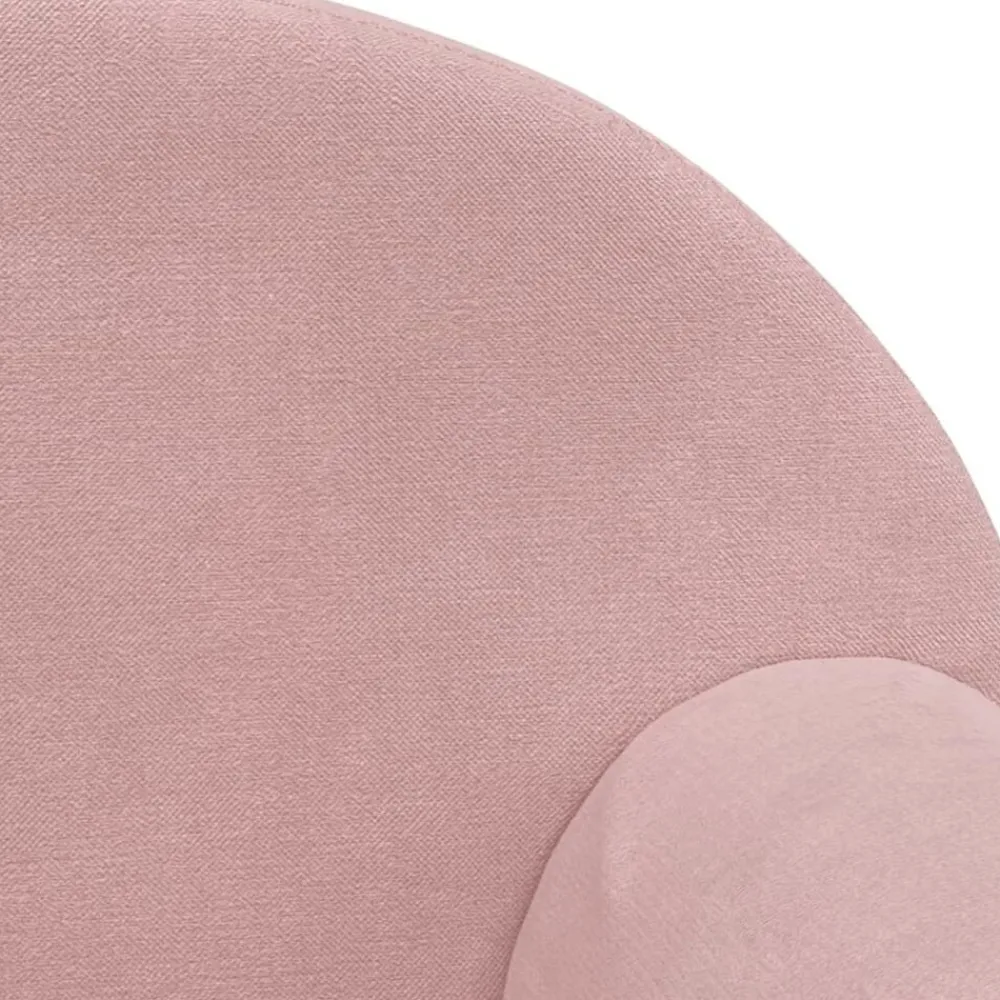 vidaXL Sofá infantil de felpa suave Rosa Best