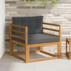 vidaXL Accesorios Para Sofás-Sofá intermedio de exterior Madera de Acacia Sólida Natural