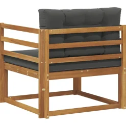 vidaXL Accesorios Para Sofás-Sofá intermedio de exterior Madera de Acacia Sólida Natural