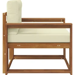 vidaXL Accesorios Para Sofás-Sofá intermedio de exterior Madera de Acacia Sólida Natural